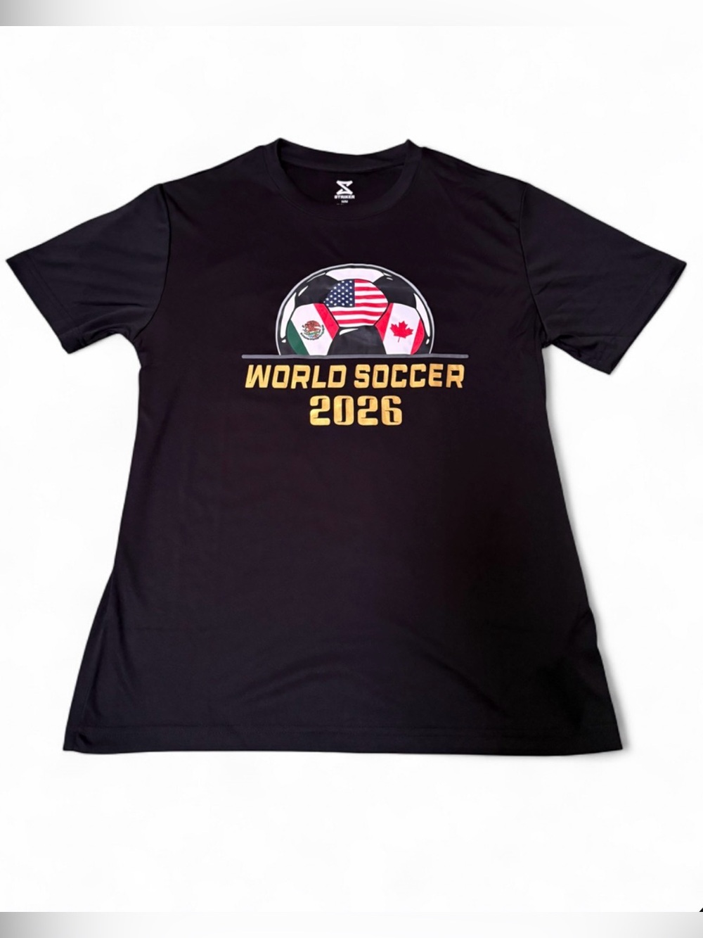 NWT World Cup 2026 Black Graphic Tee Medium Soccer Shirt